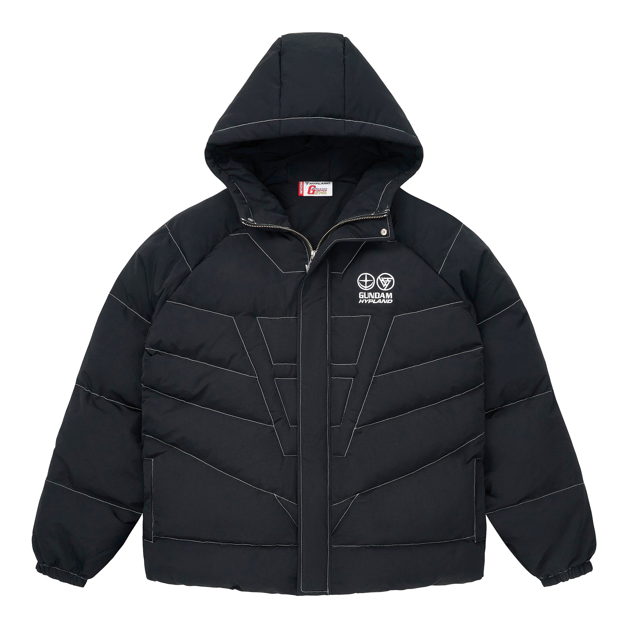 GUNDAM RX-78-2 MONO PUFFER JACKET (BLACK)
