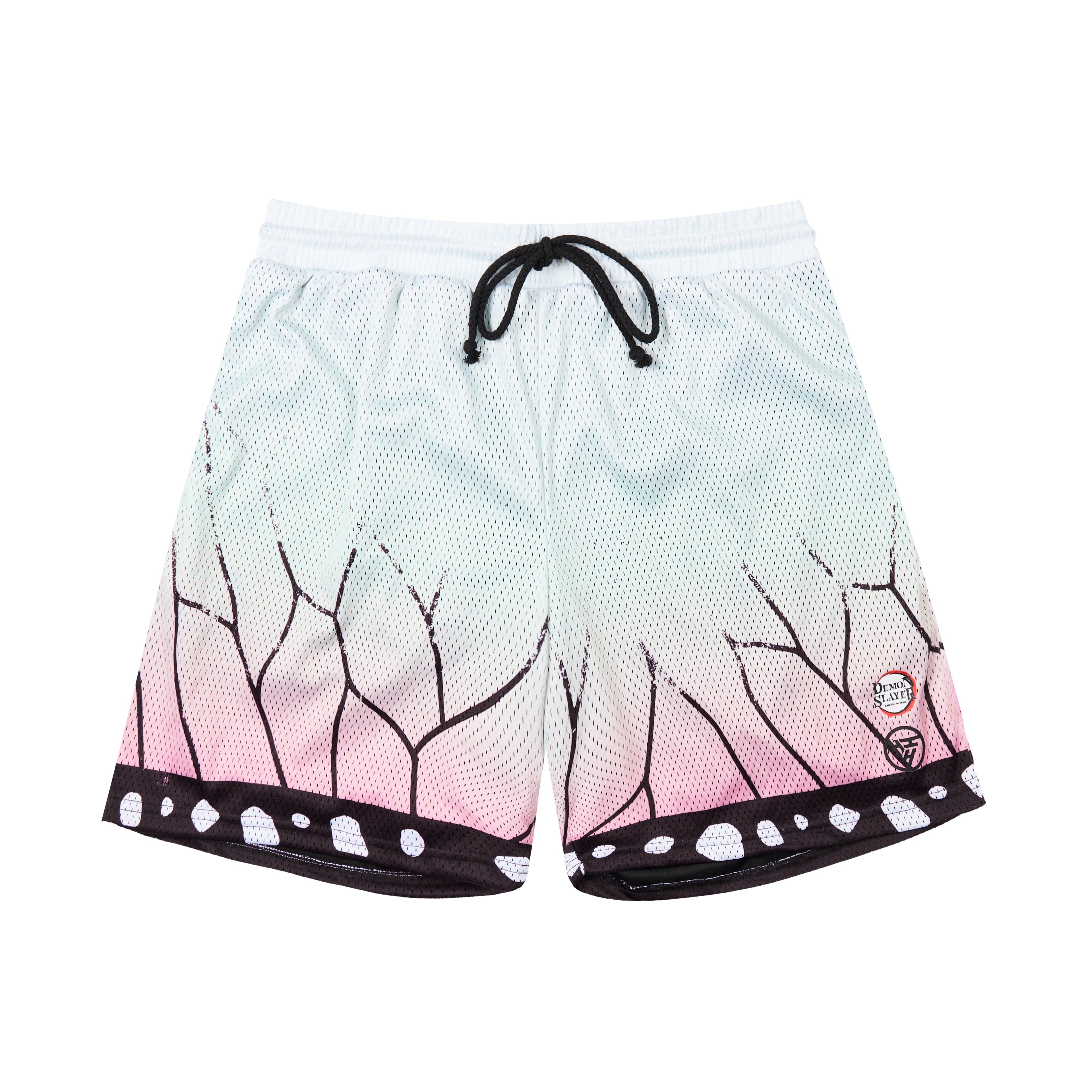 DEMON SLAYER SHINOBU MESH SHORTS (WHITE)