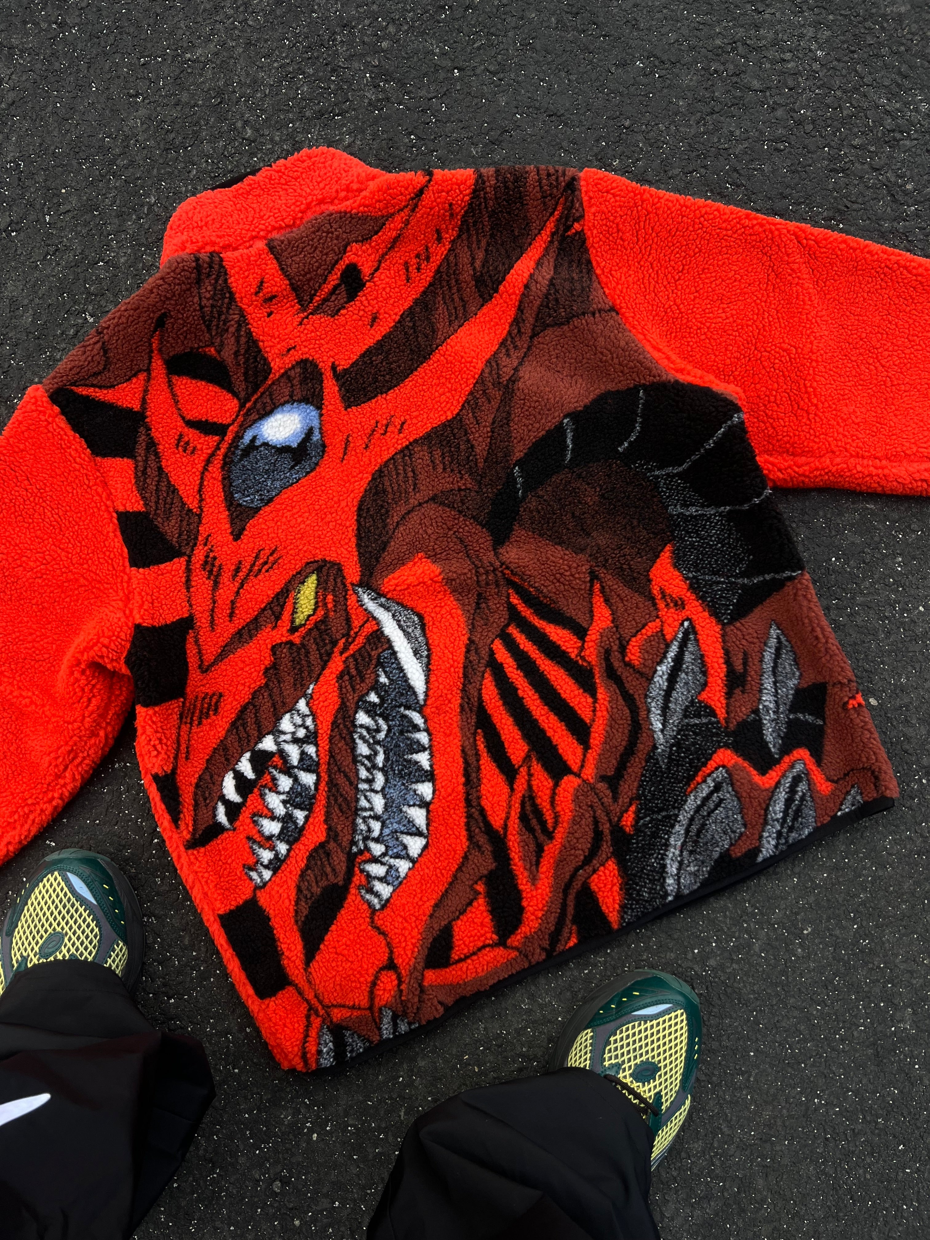 YUGIOH SLIFER SHERPA JACKET (RED)