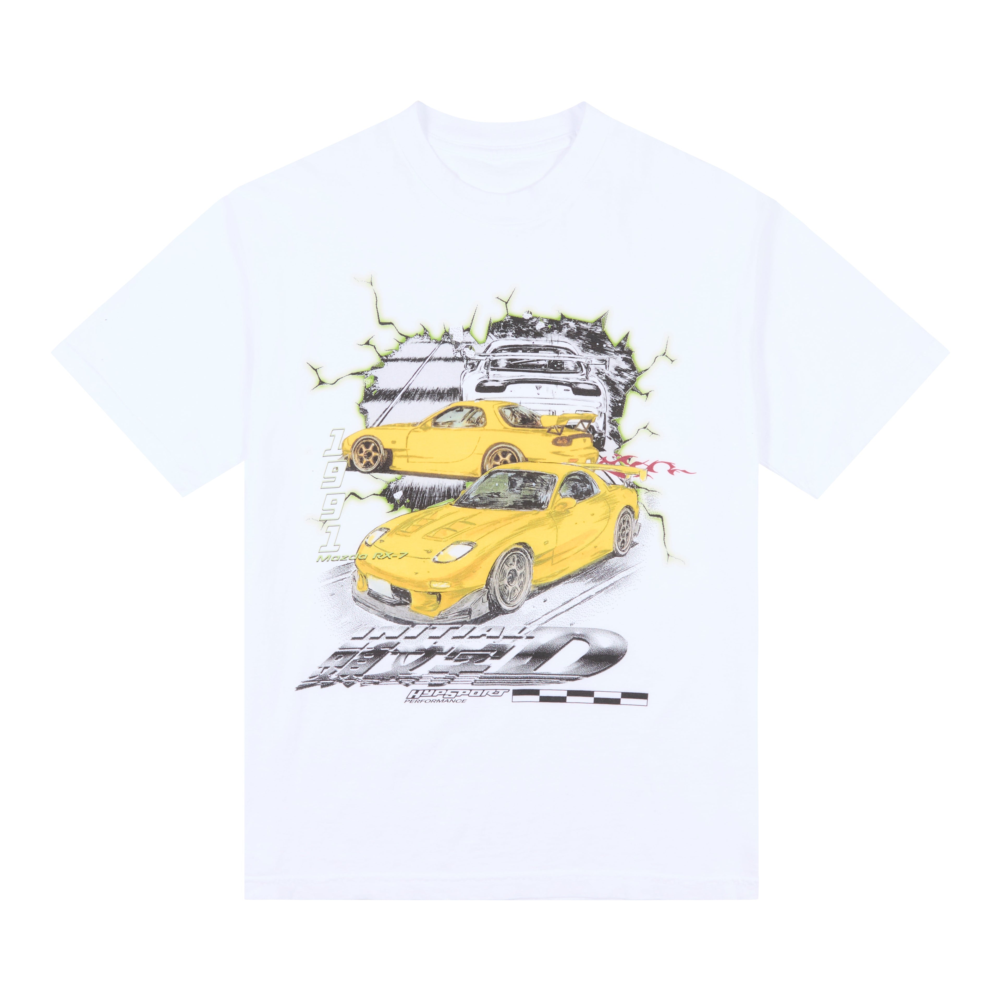 INITIAL D RX7 DRIFT SHIRT (WHITE)