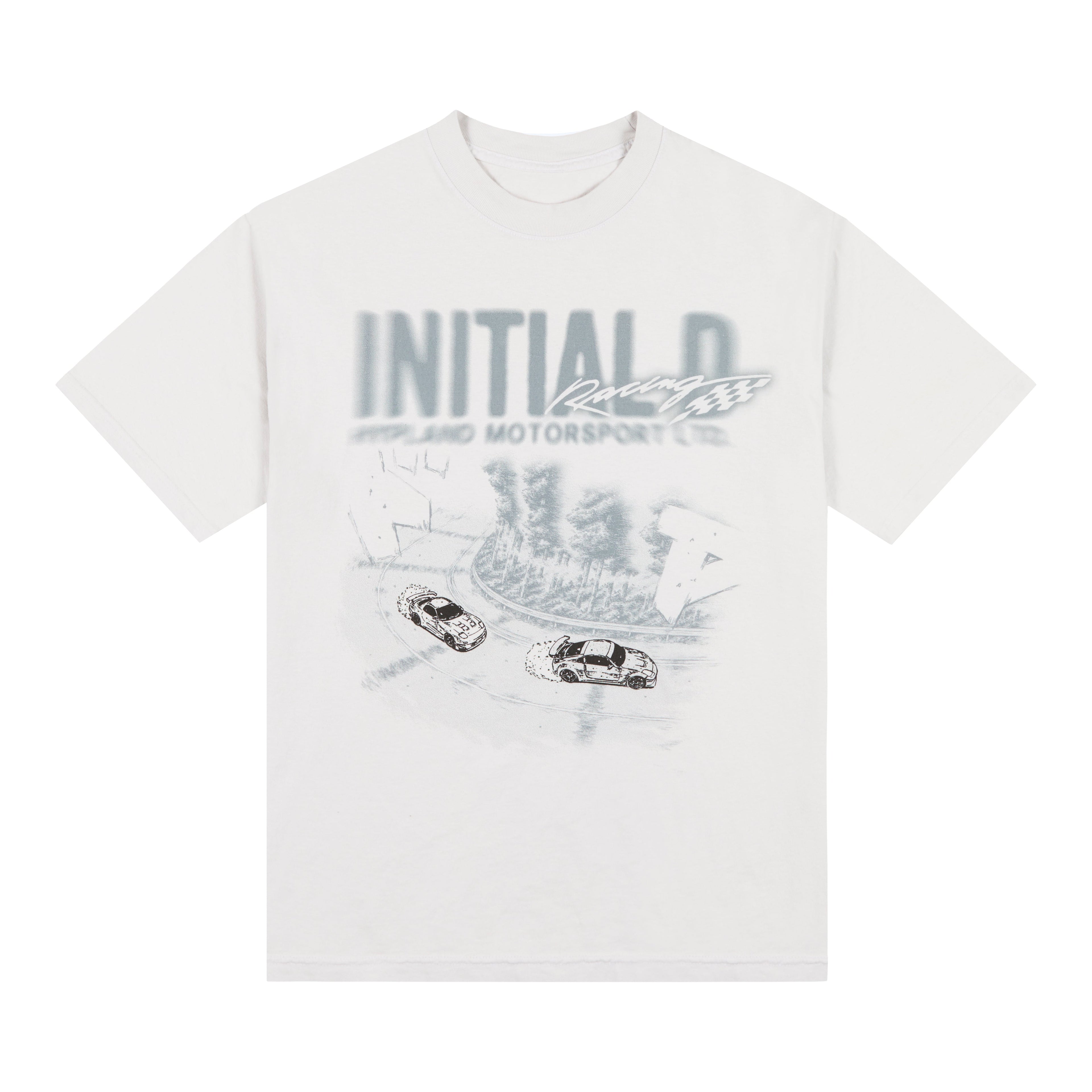 INITIAL D FADED DRIFT SHIRT (LIGHT GREY)
