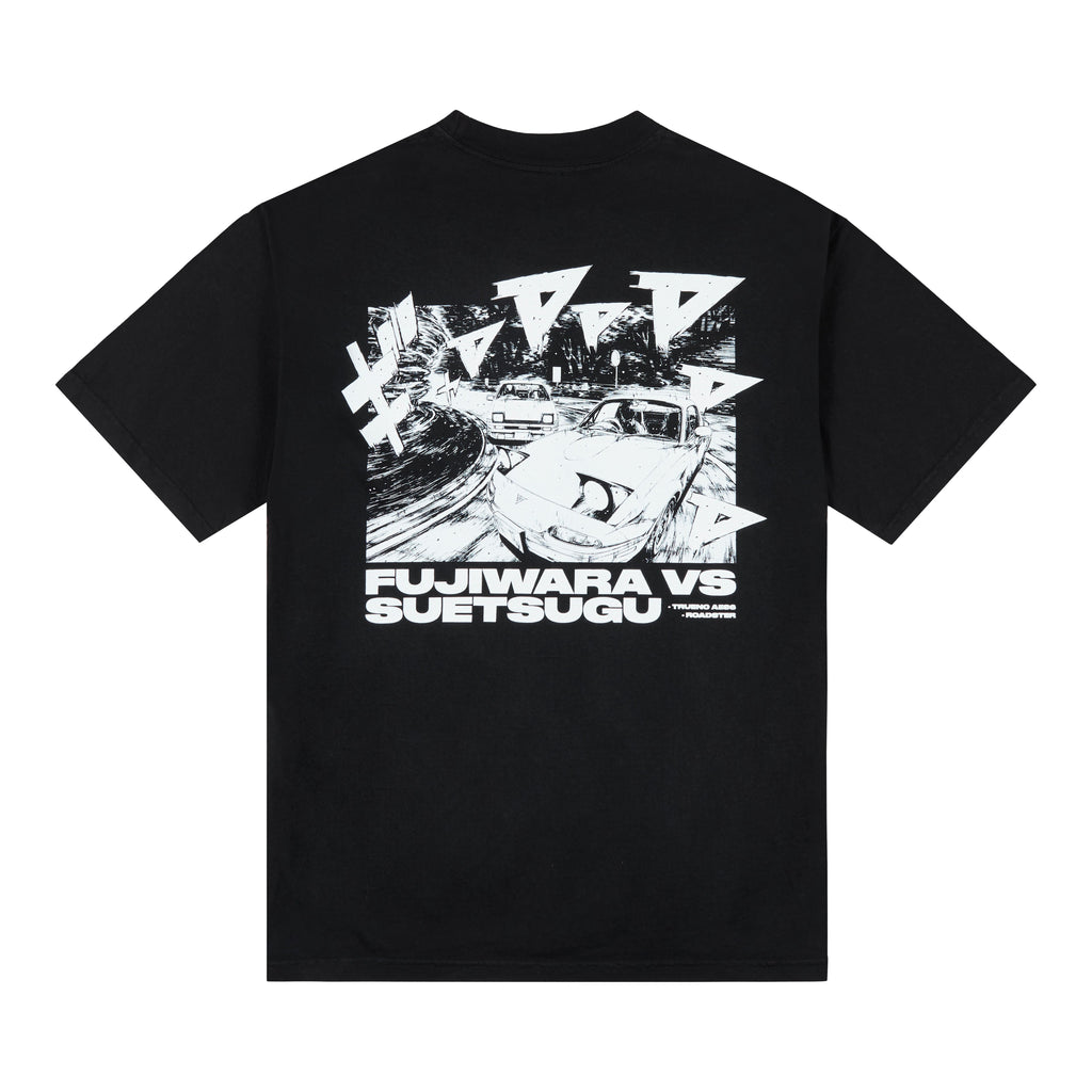 INITIAL D FUJI VS SUETSU SHIRT (BLACK)