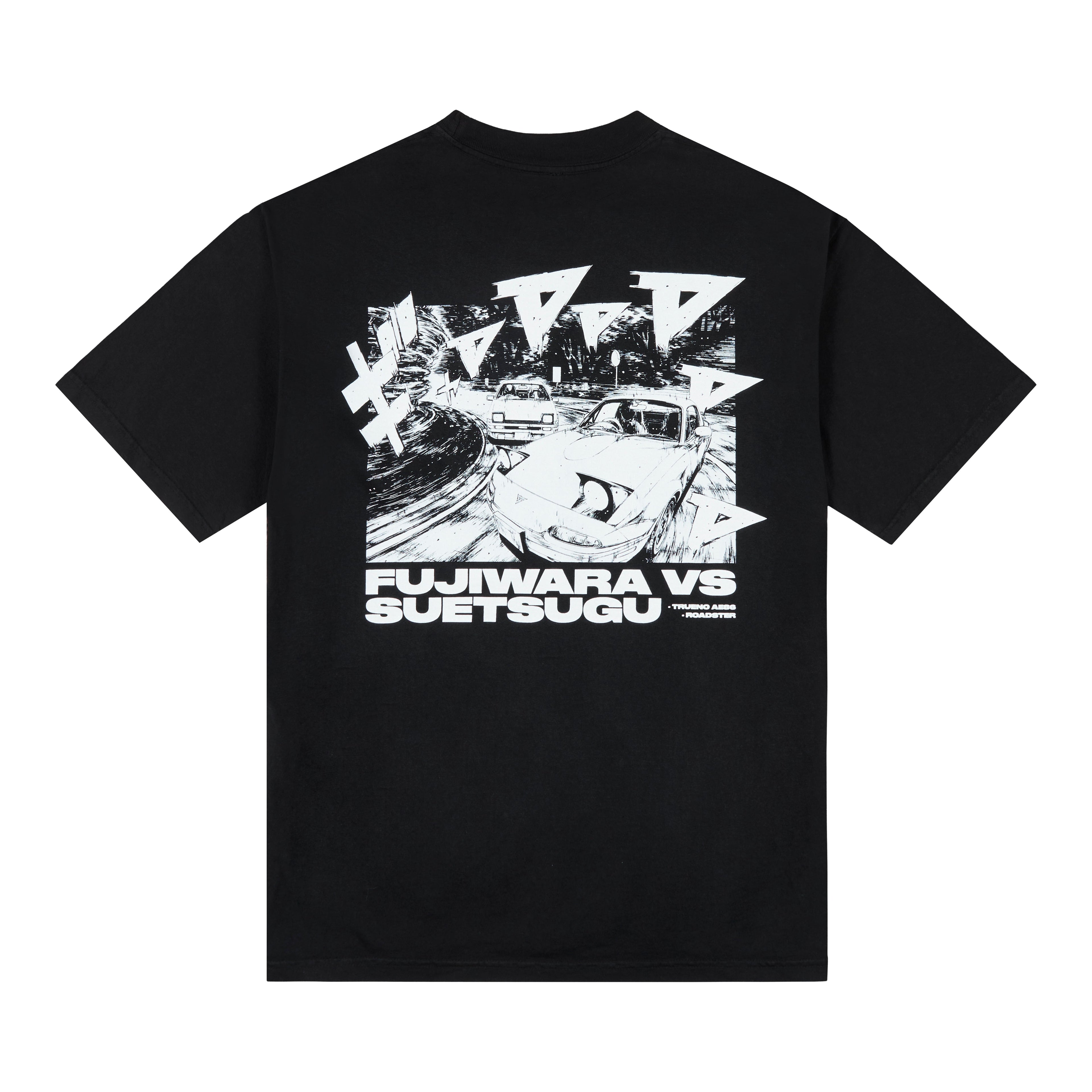 INITIAL D FUJI VS SUETSU SHIRT (BLACK)