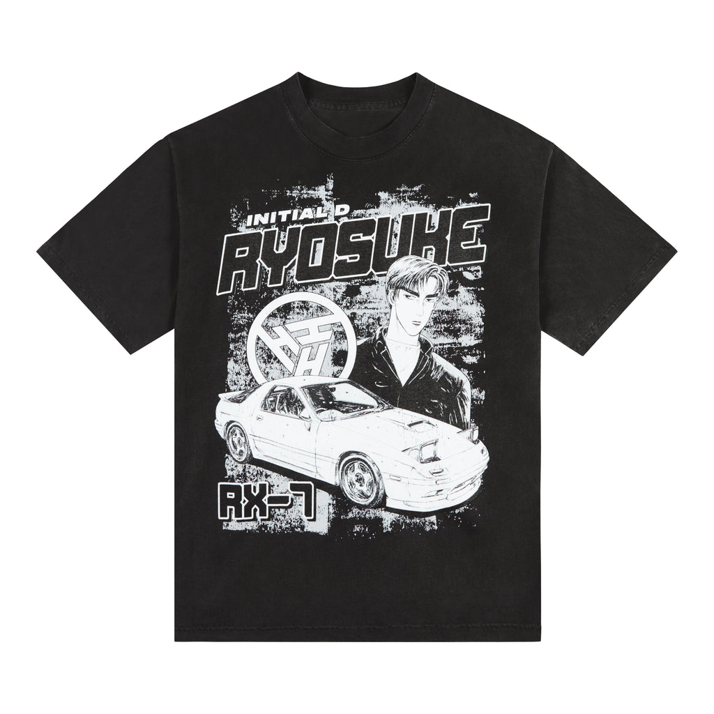INITIAL D RYOSUKE PROFILE SHIRT (BLACK)