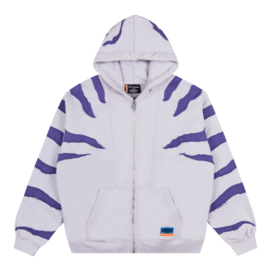 DIGIMON GARURUMON ZIP HOODIE (GREY/BLUE) *PRE ORDER*