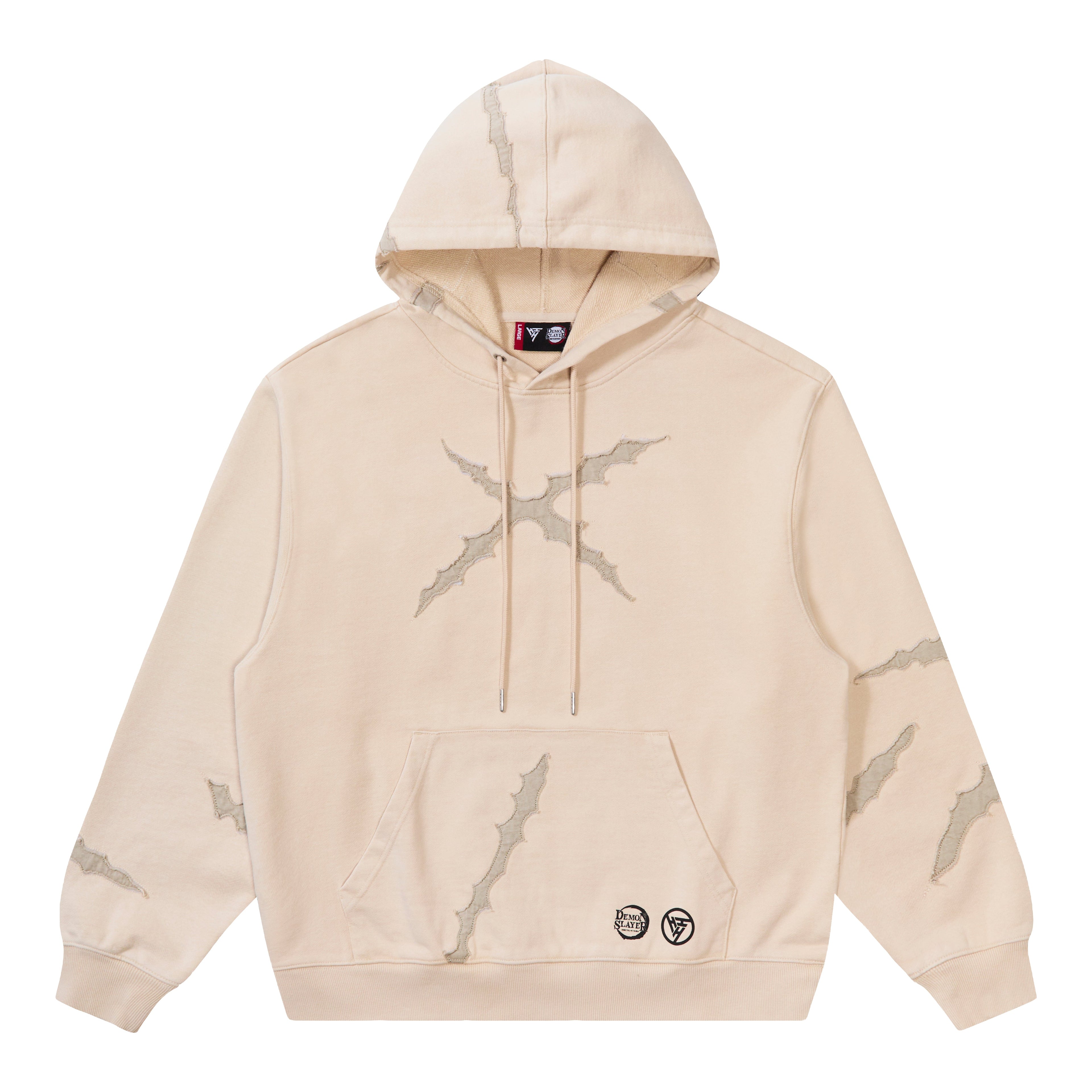 DEMON SLAYER SANEMI SCAR HOODIE (CREAM)