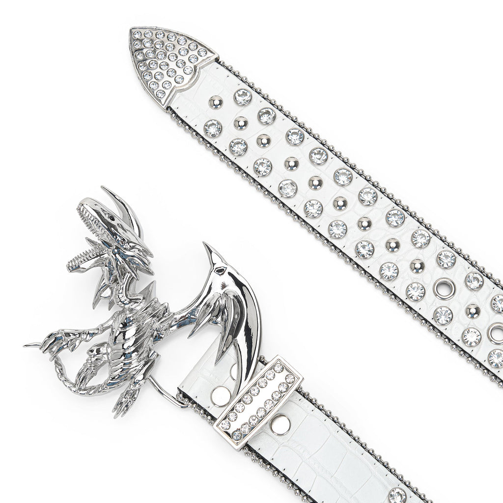 YUGIOH BLUE EYES BELT (WHITE)