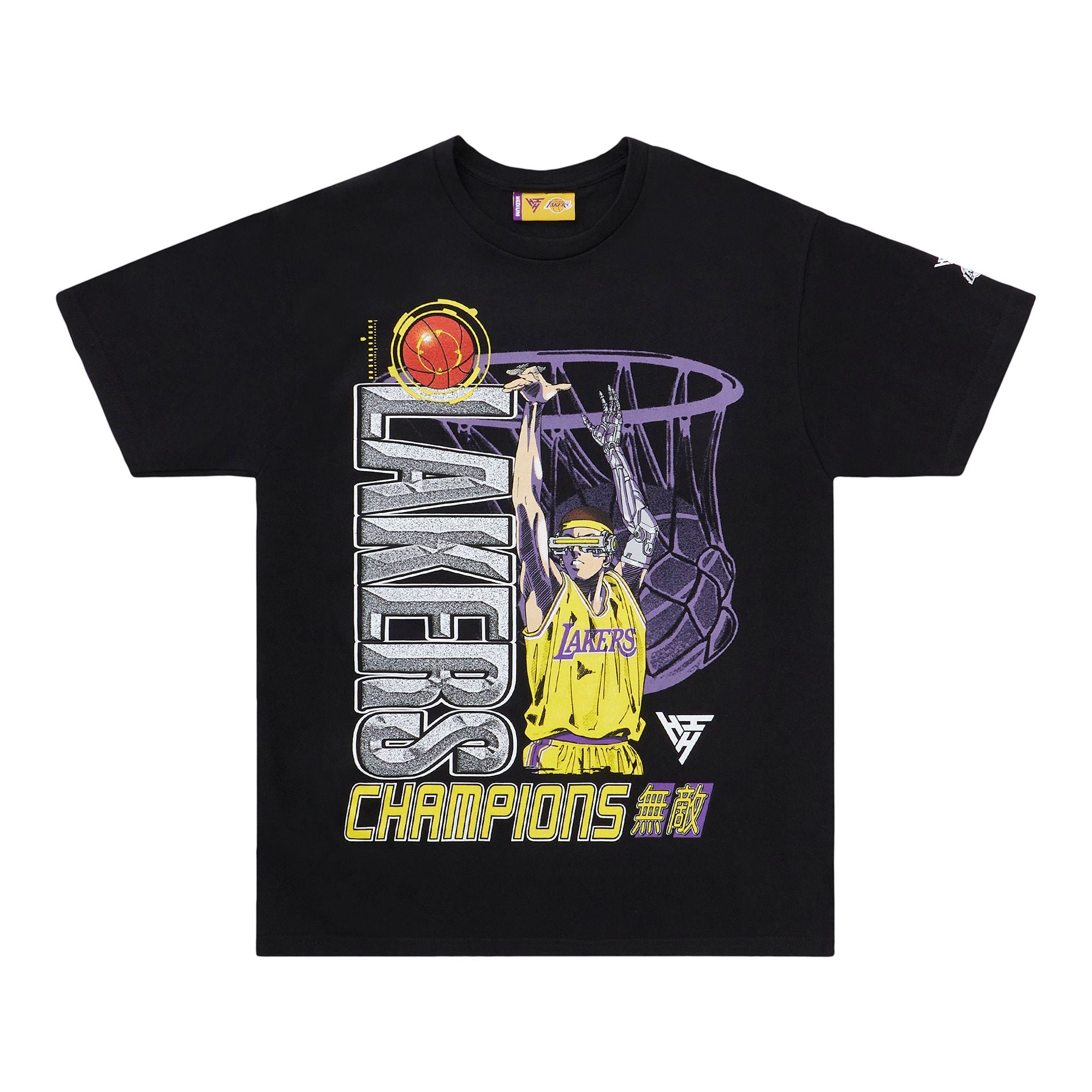 NBA LOS ANGELES LAKERS ROBO JUMPSHOT TSHIRT (BLACK)