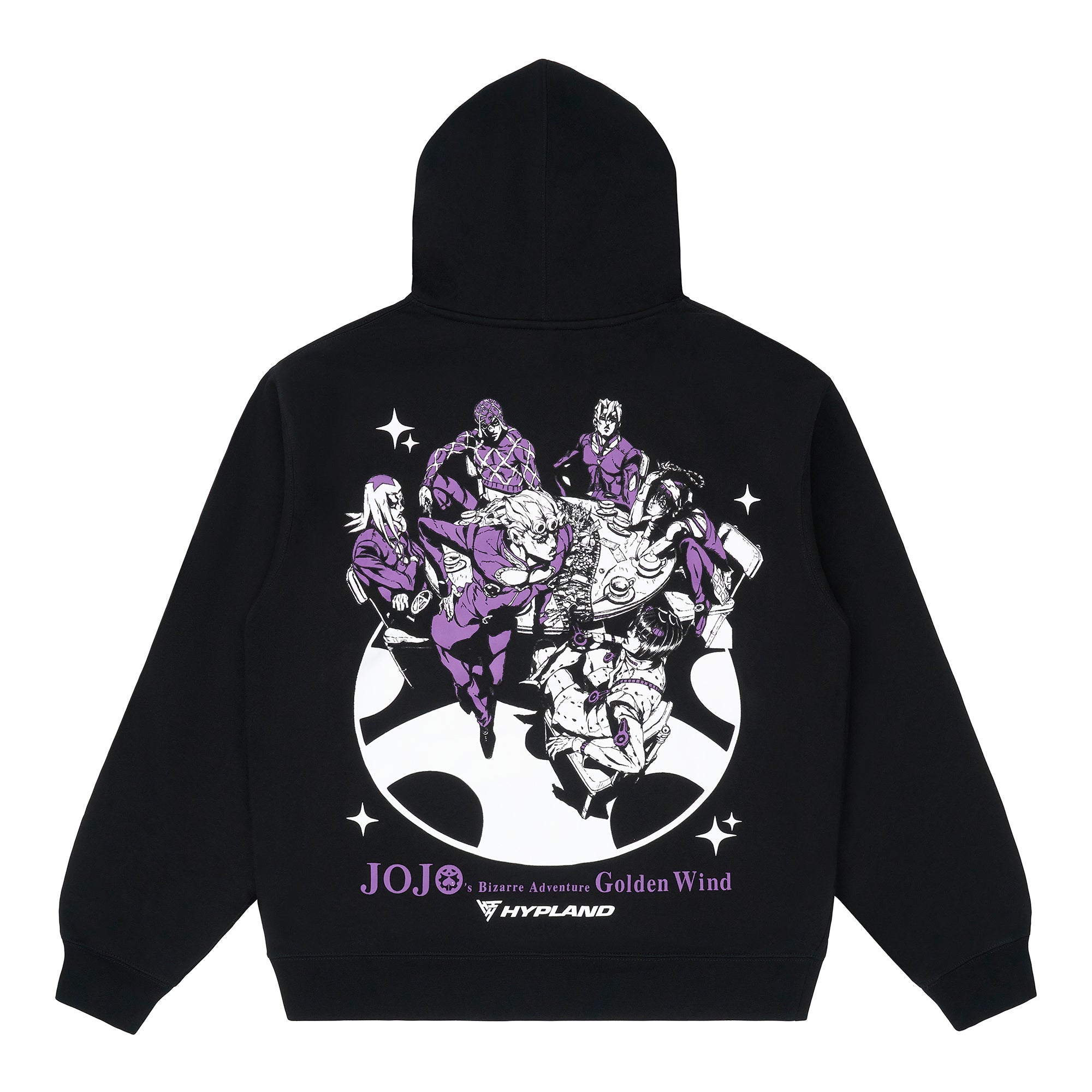 JOJO GOLDEN WIND GROUP HOODIE (BLACK)