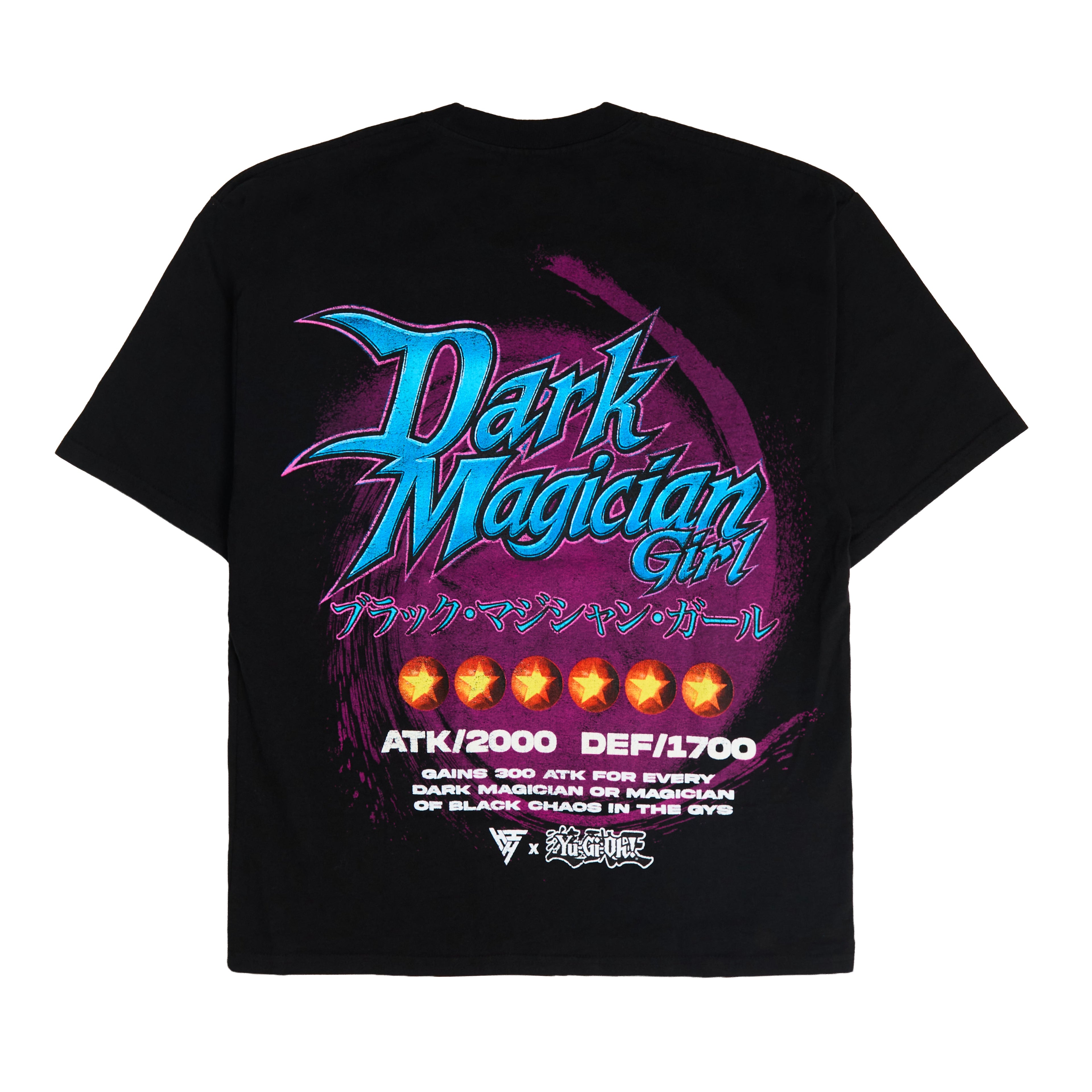 YUGIOH DARK MAGICIAN GIRL V2 JUMBO PRINT SHIRT (BLACK)
