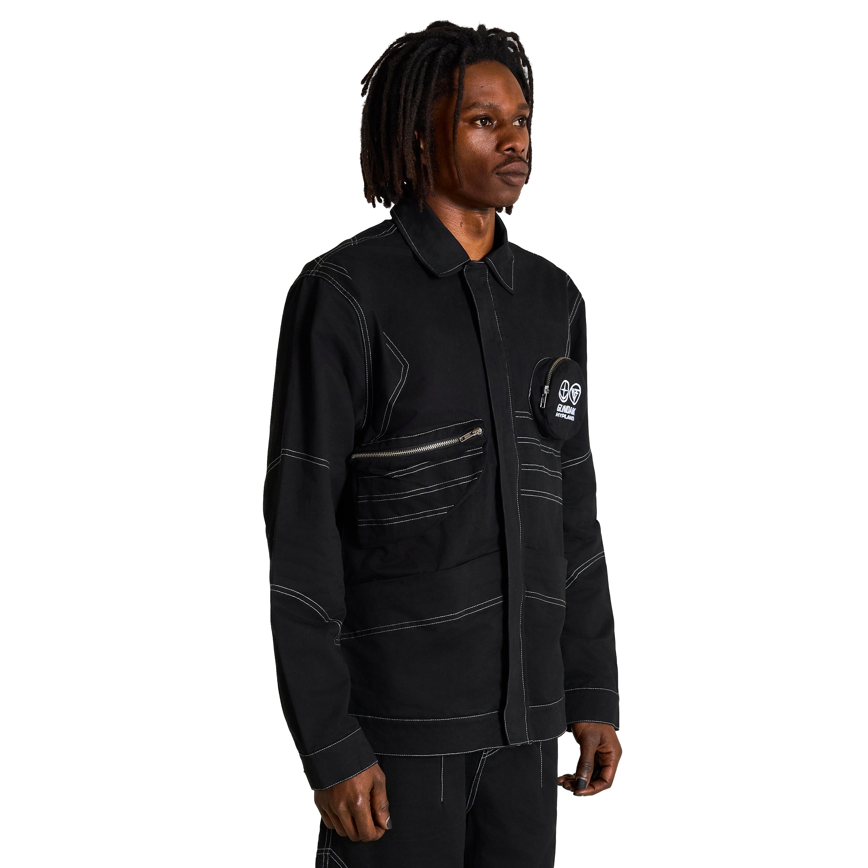 GUNDAM BRUSHED TWILL JACKET (BLACK)