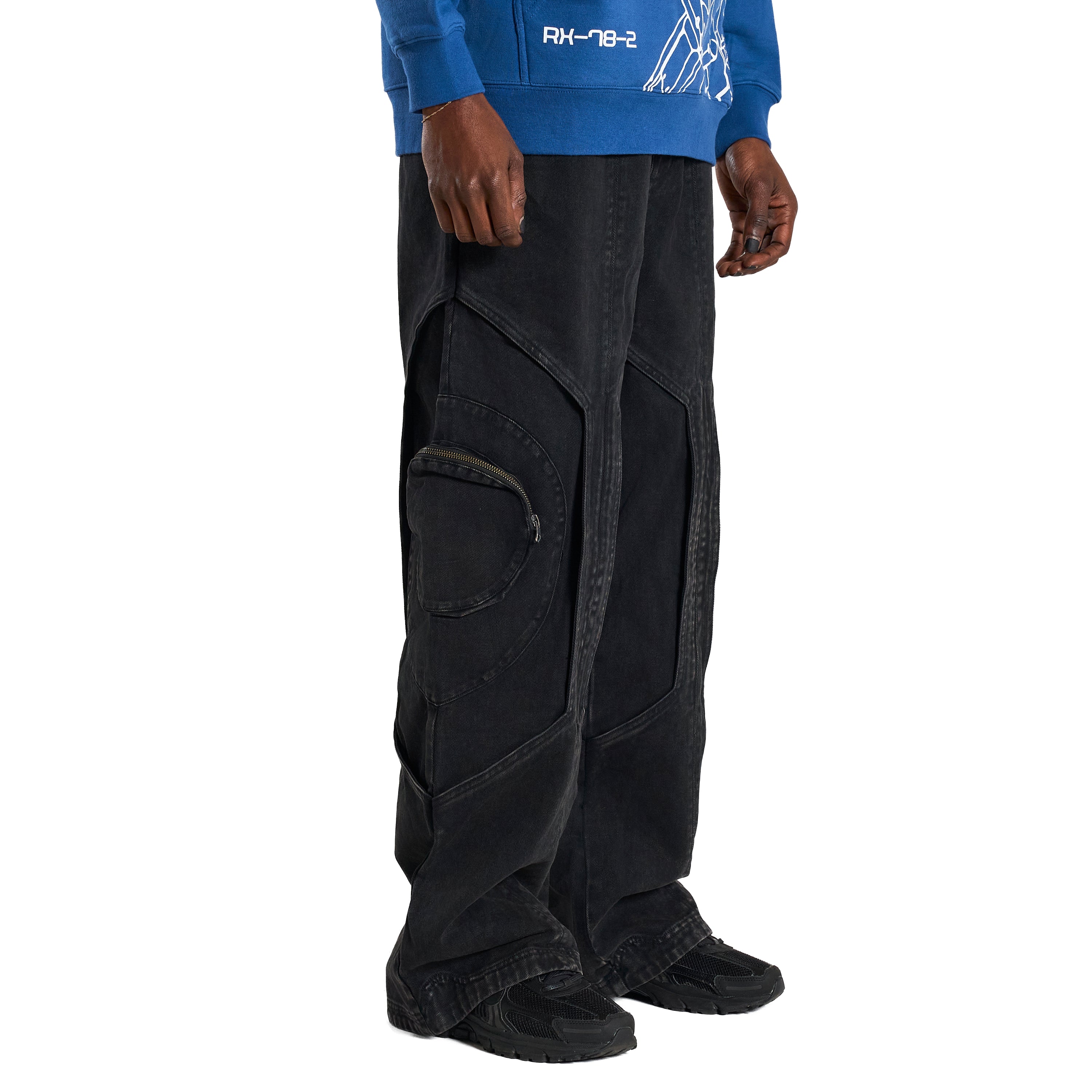 GUNDAM FLIGHT PANEL PANTS (VINTAGE BLACK)