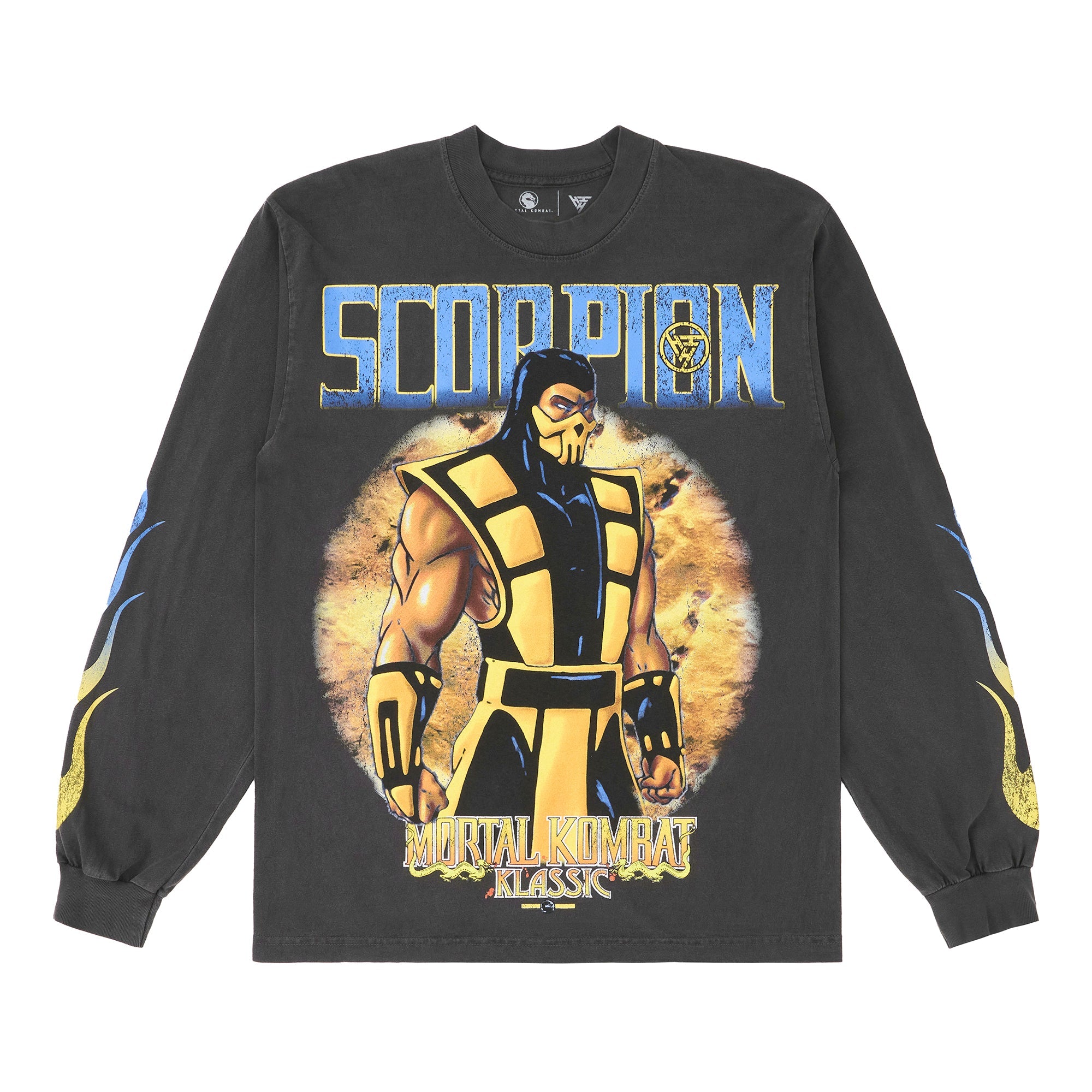MK SCORPION FLAME LONG SLEEVE SHIRT (VINTAGE BLACK)