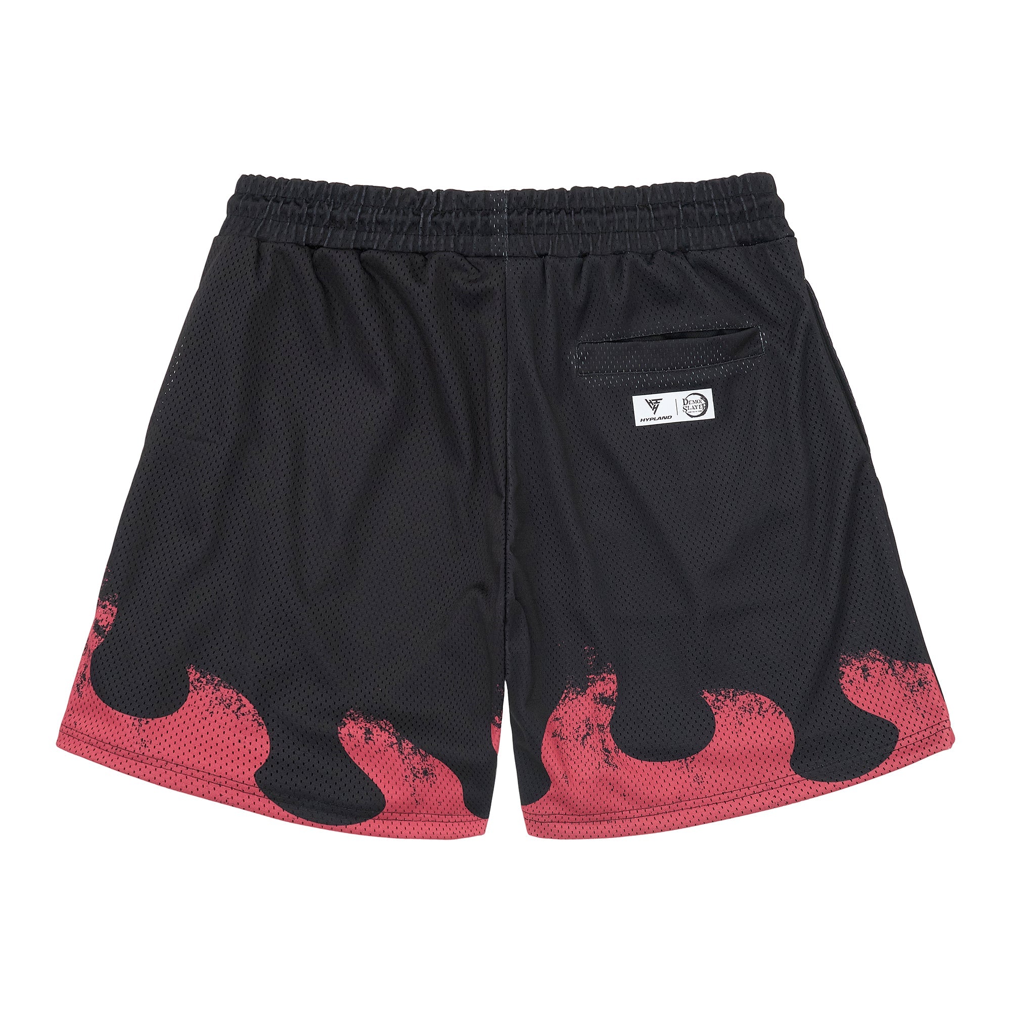 DEMON SLAYER RENGOKU MESH SHORTS (BLACK)