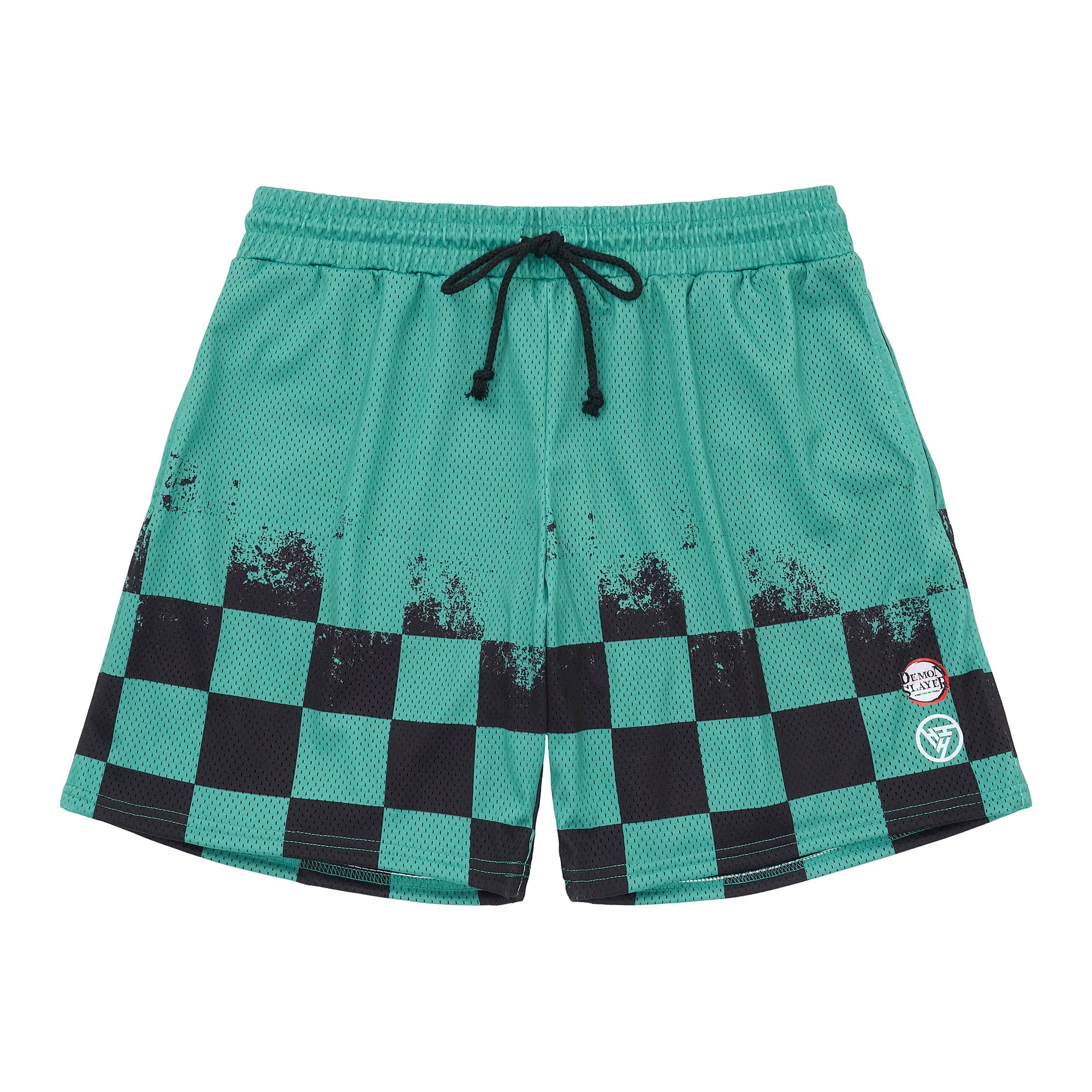 DEMON SLAYER TANJIRO MESH SHORTS (GREEN)