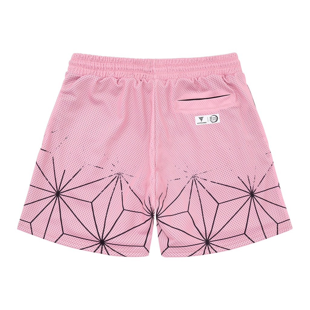 DEMON SLAYER NEZUKO MESH SHORTS (PINK)