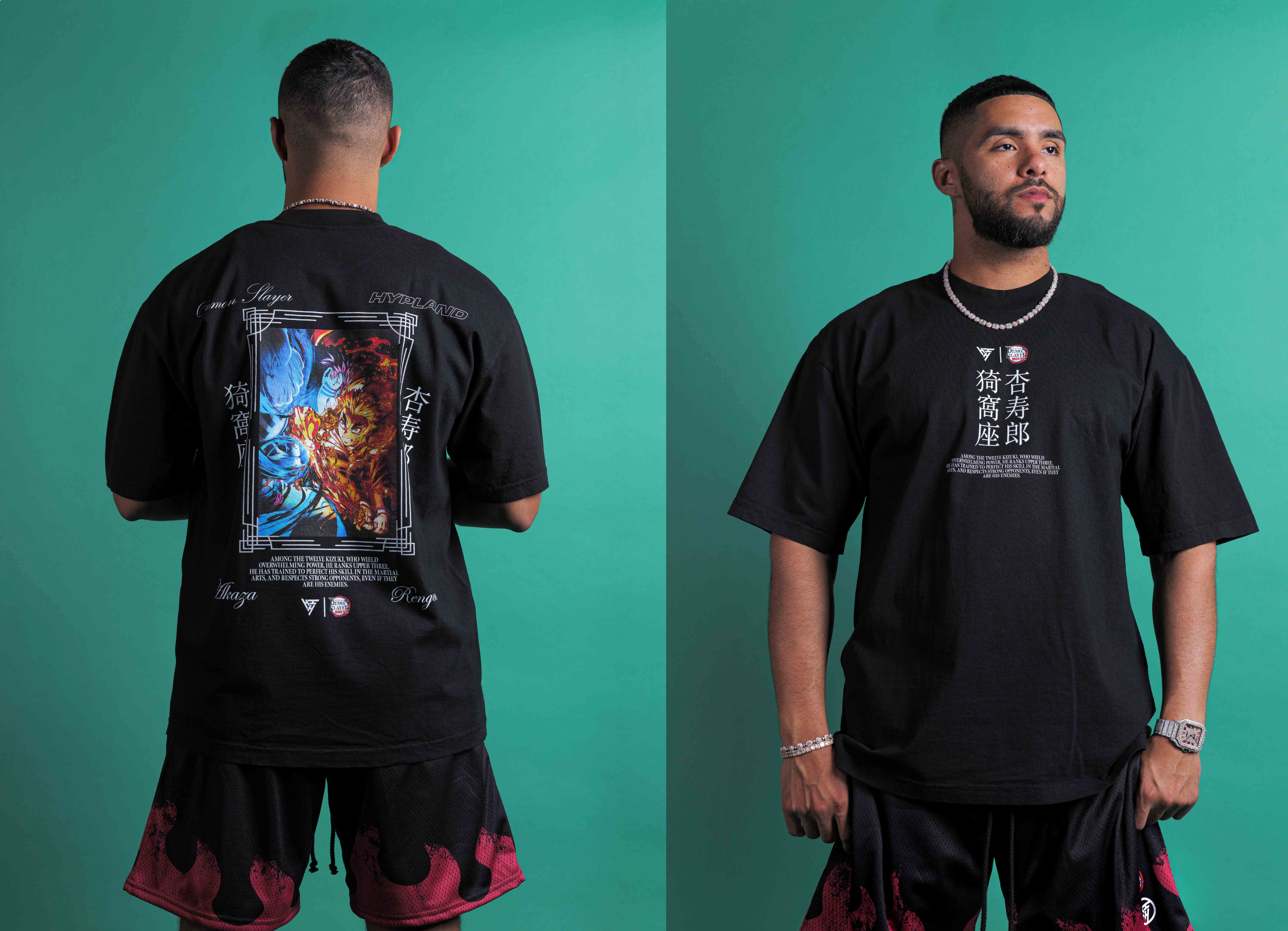 DEMON SLAYER VERSUS FACE OFF SHIRT (BLACK)