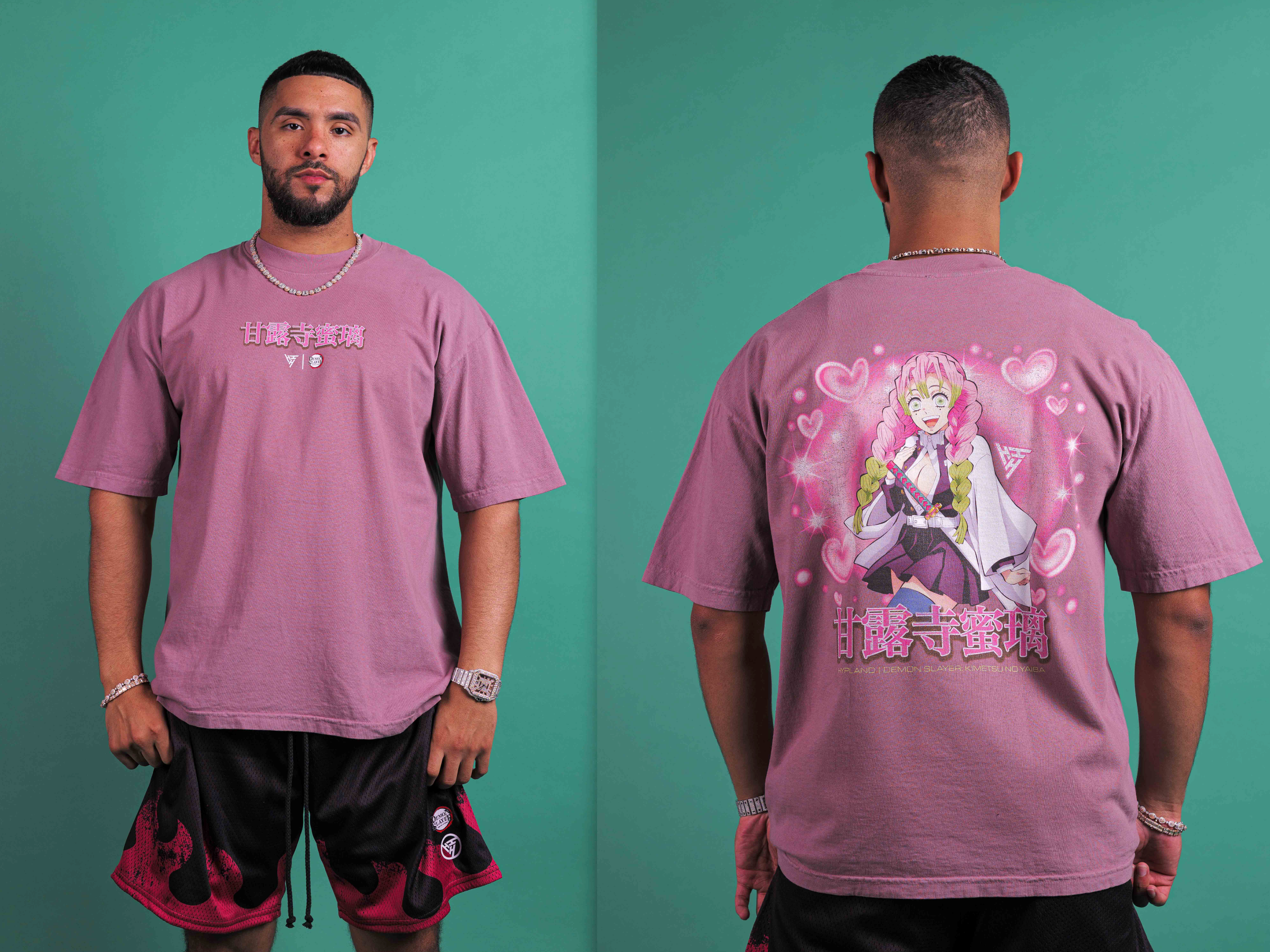 DEMON SLAYER MITSURI SHIRT (MUAVE)