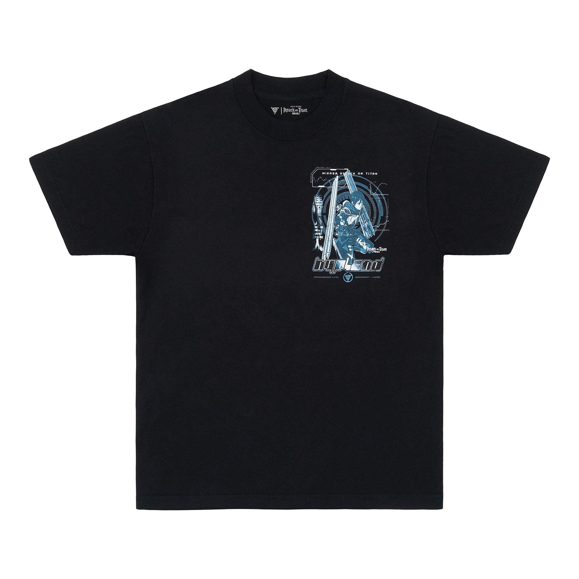 AOT MIKASA BATTLE SHIRT (BLACK)