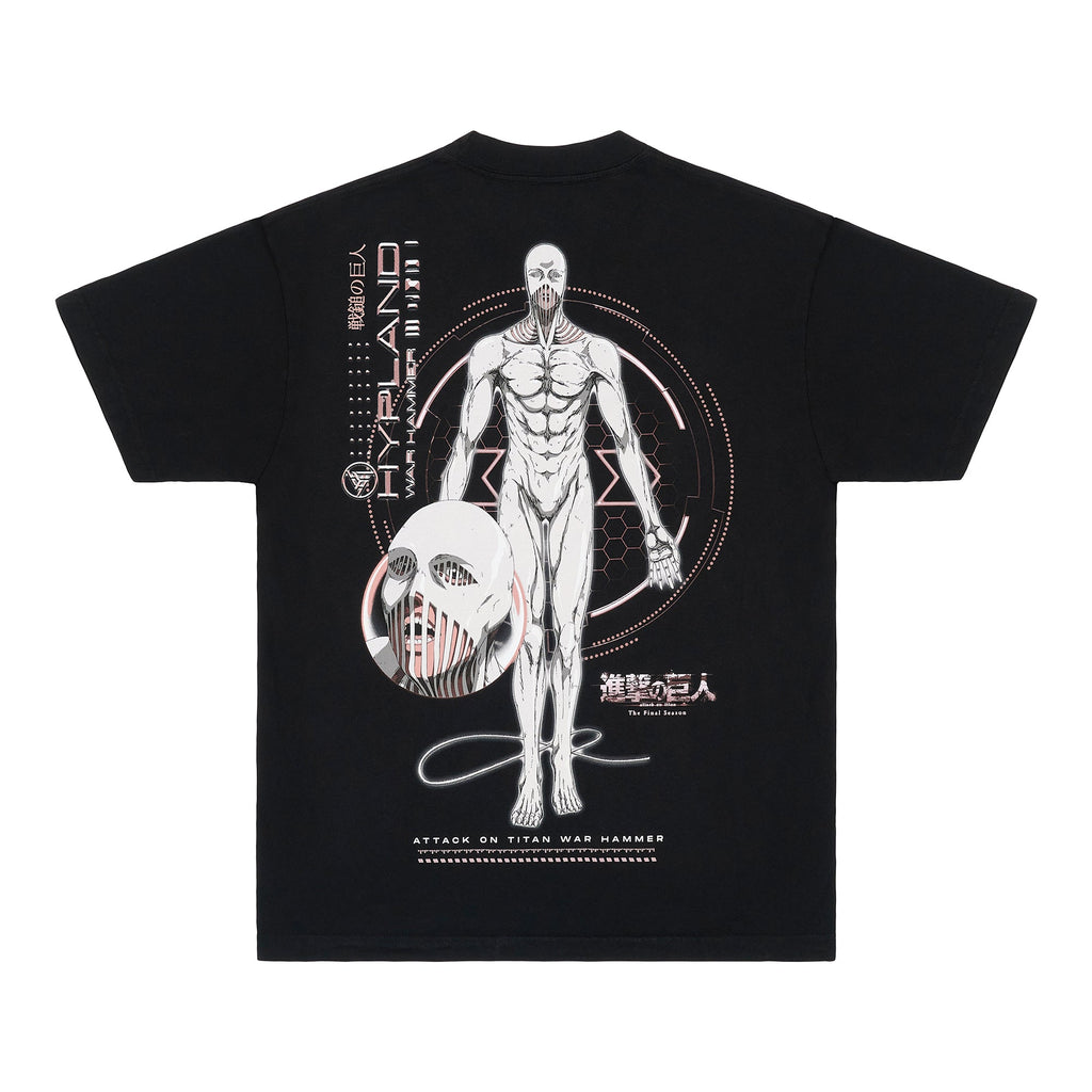 AOT WAR HAMMER SHIRT (BLACK)