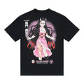 DEMON SLAYER SLAYER NEZUKO HALF DEMON SHIRT (BLACK)