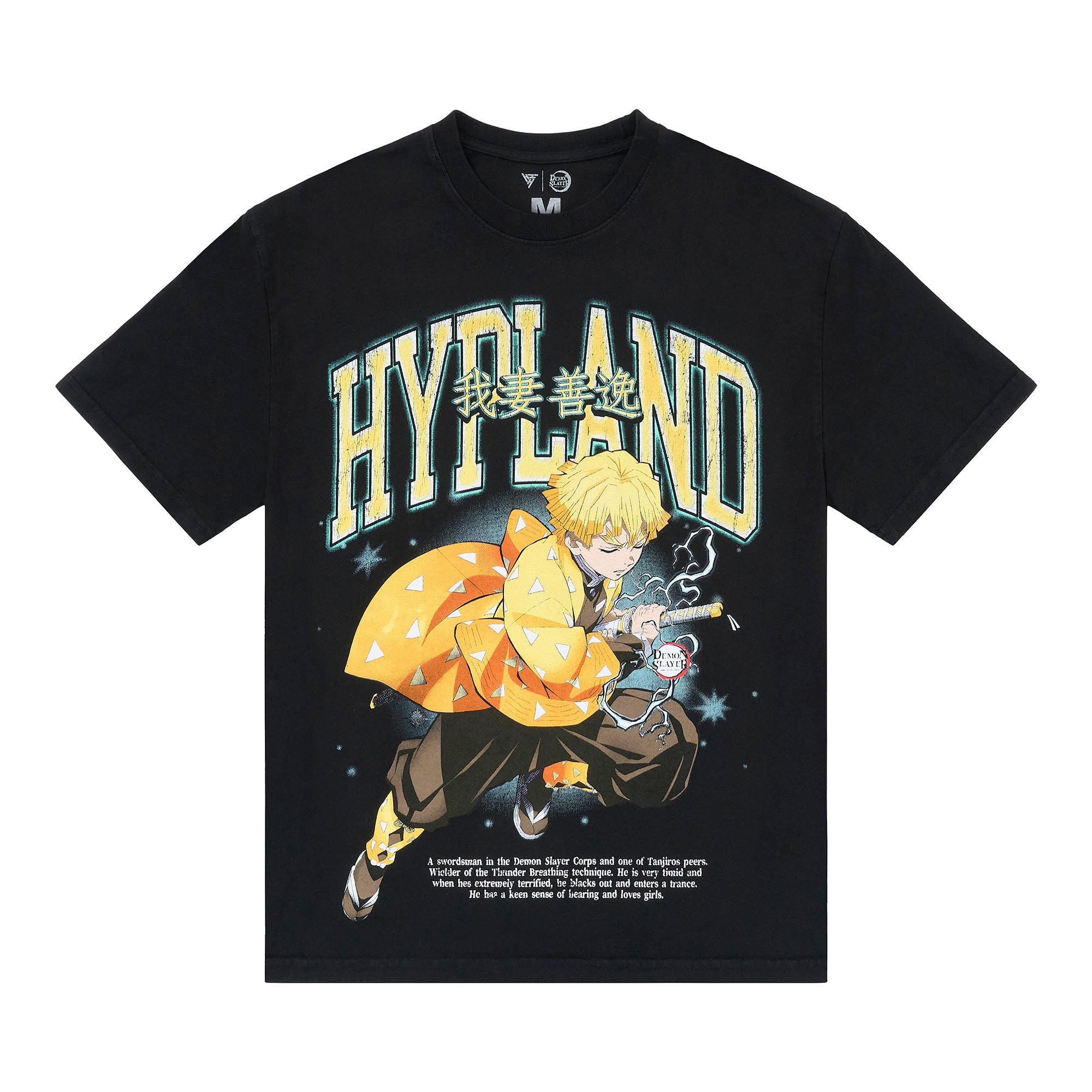 DEMON SLAYER THUNDER CLAP SHIRT (BLACK)