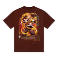 DEMON SLAYER RENGOKU FLAME SHIRT (BURGUNDY)