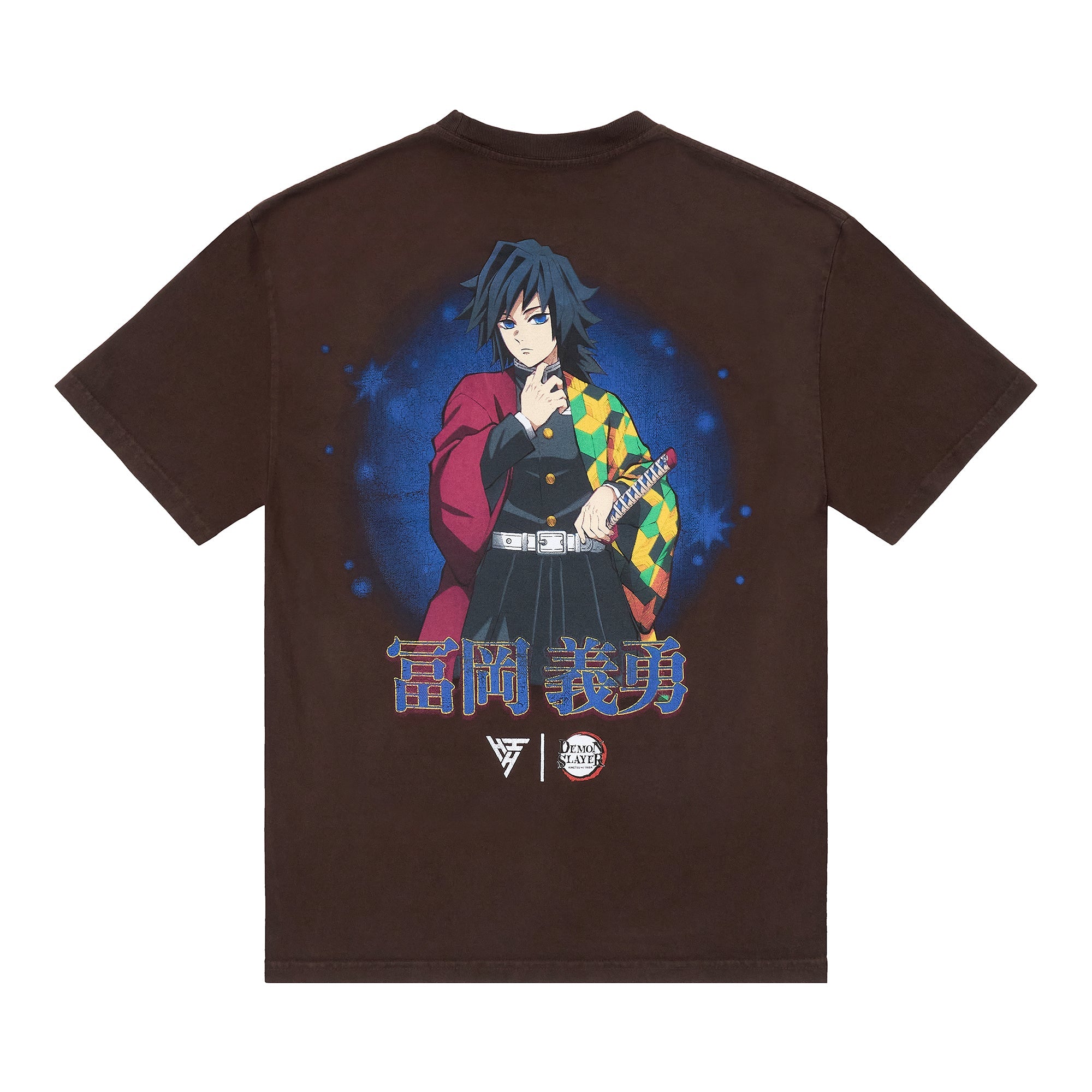 DEMON SLAYER GIYU AIR BRUSH SHIRT (CHOCOLATE)