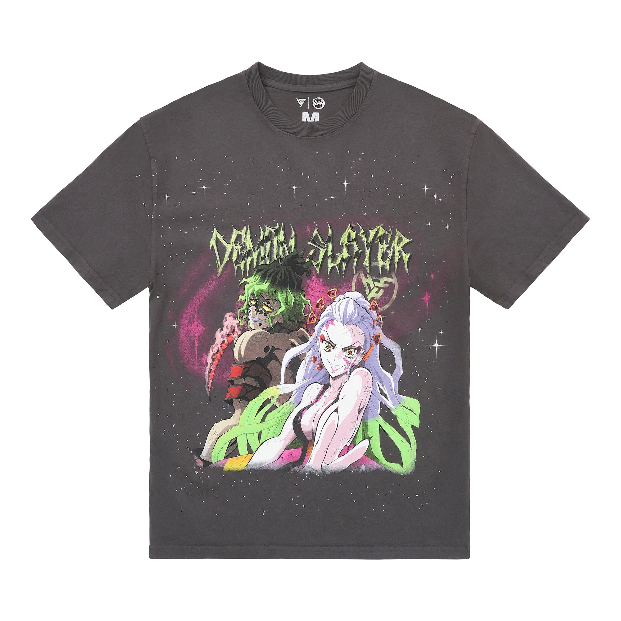 DEMON SLAYER SIBLING JUMBO PRINT SHIRT (VINTAGE GREY)