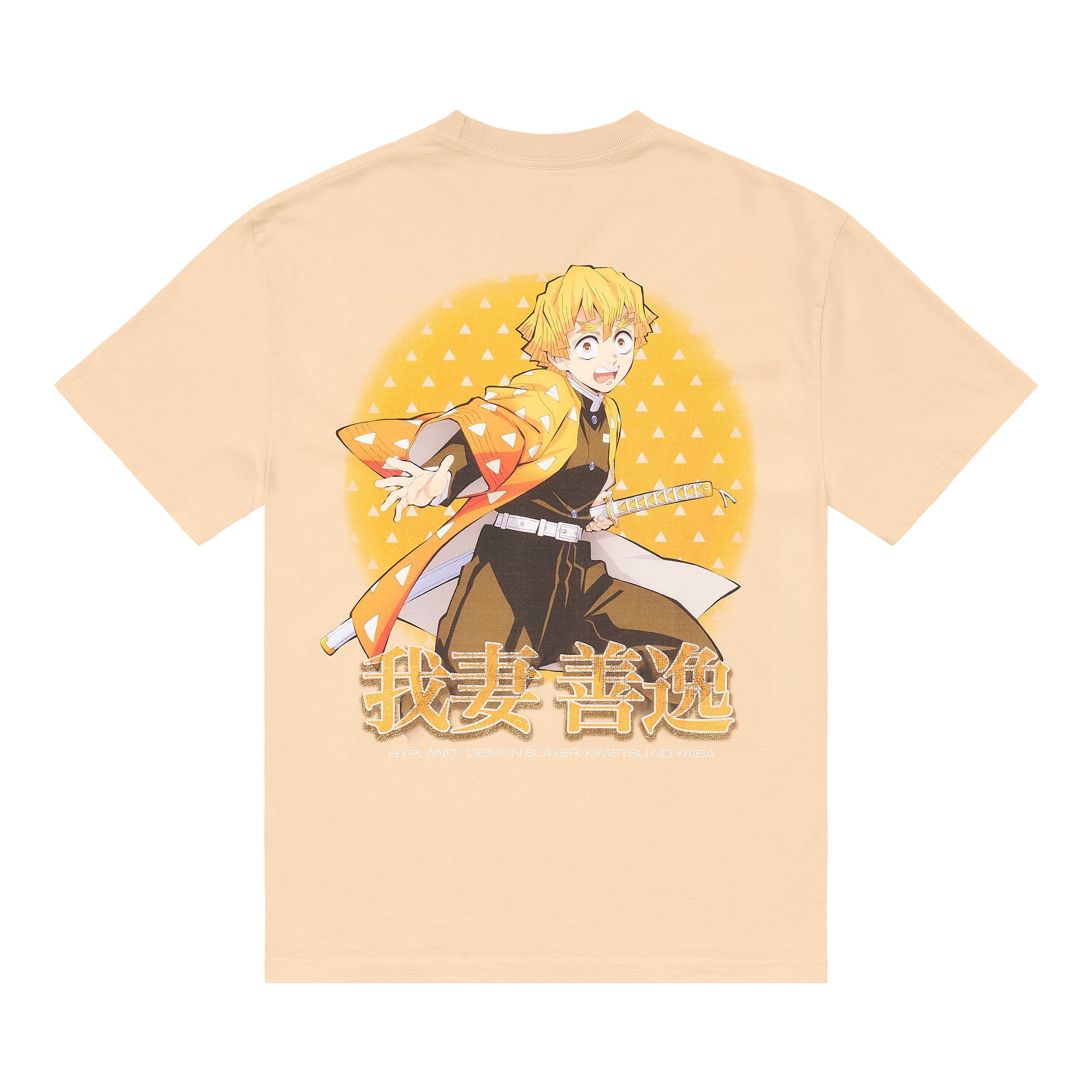 DEMON SLAYER ZENITSU KANJI SHIRT (BEIGE)