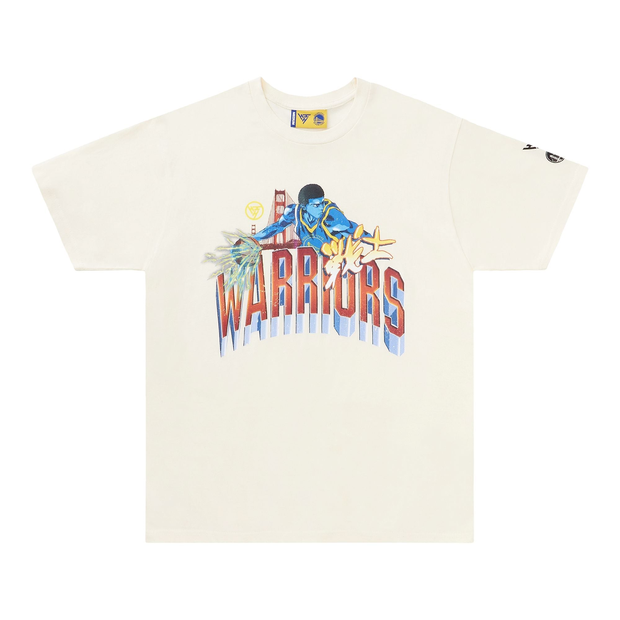 NBA GOLDEN STATE WARRIORS ARCH TSHIRT (CREAM)