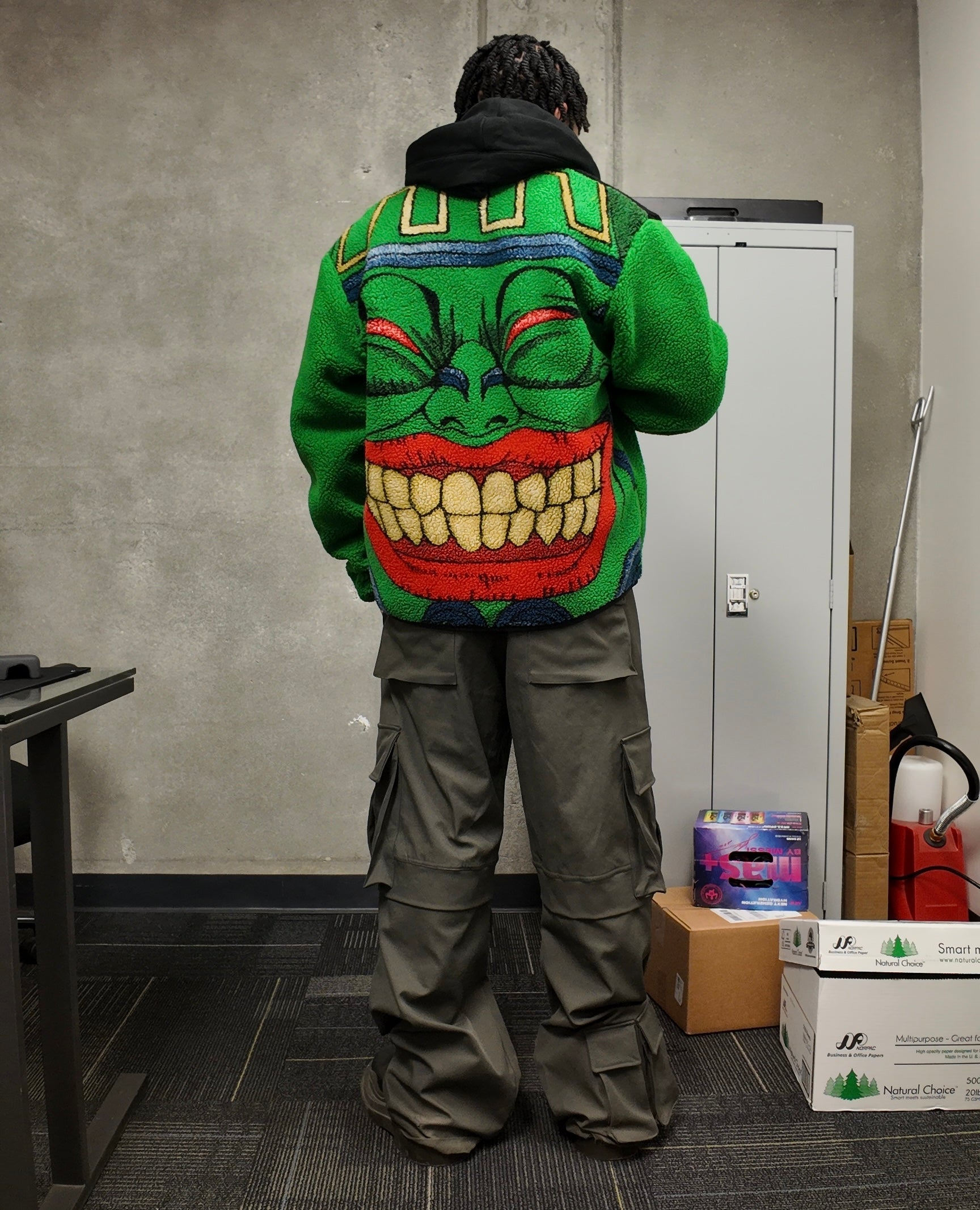 YUGIOH POT OF GREED SHERPA JACKET (GREEN)