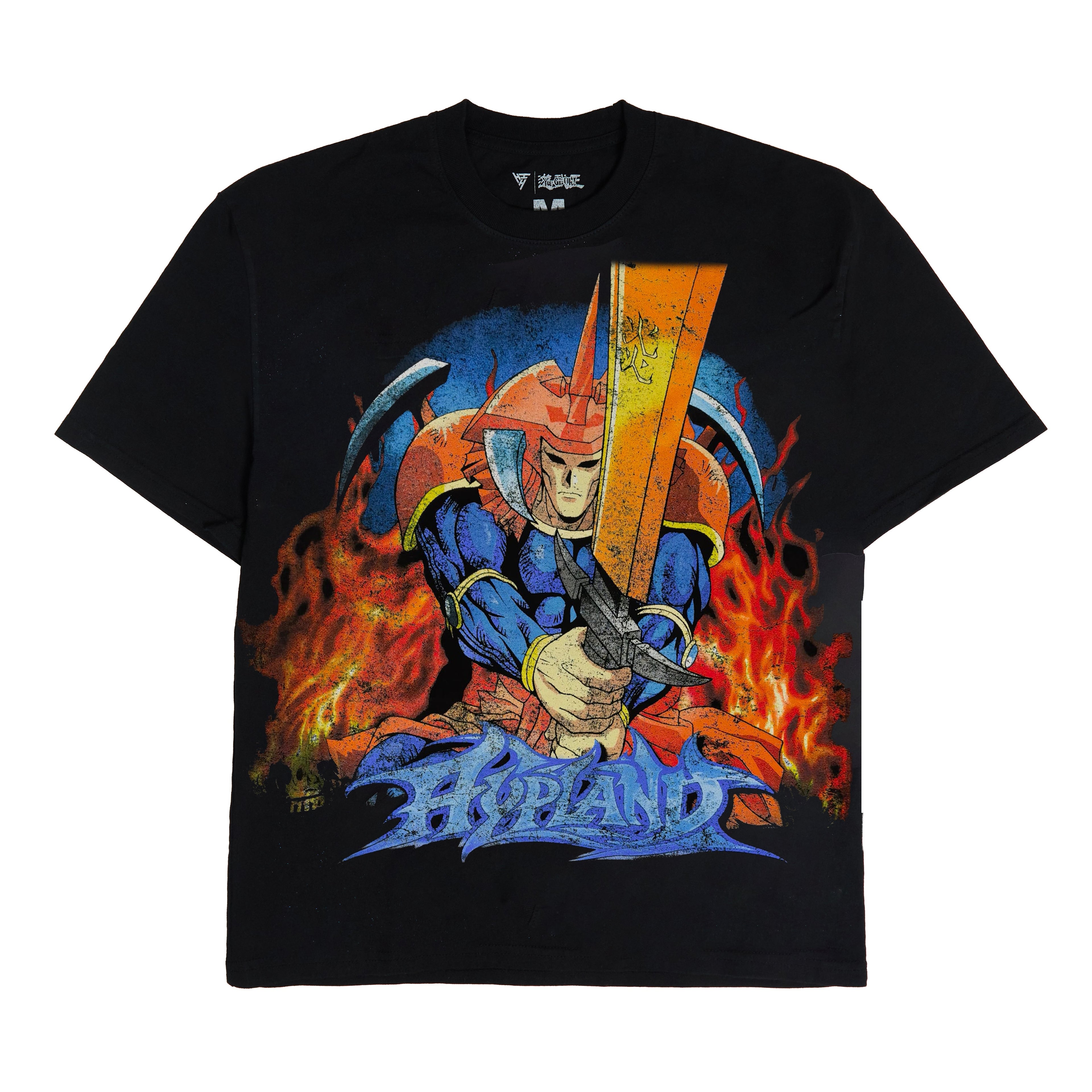 YUGIOH FLAME SWORDSMAN JUMBO PRINT SHIRT (BLACK)