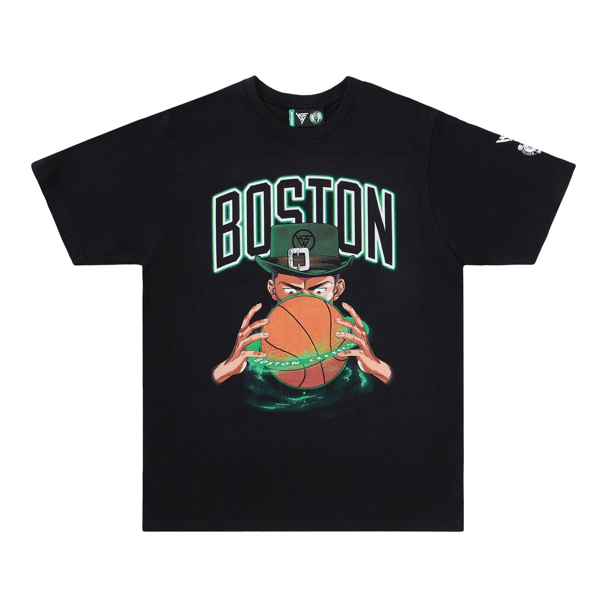 NBA BOSTON CELTICS ARC LOGO TSHIRT (BLACK)